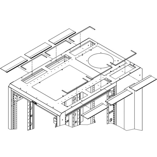Vertiv Brush and Edge Grommets for 48 in D ES - BGT-48