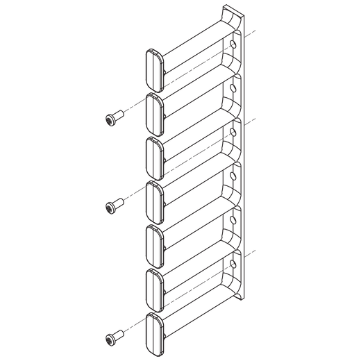 Vertiv Cable Management Fingers 4 in X 7 RU - CM-47