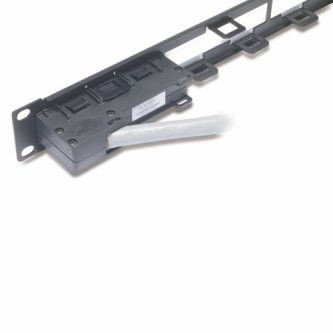 APC Data Distribution 1U Panel Holds 4 Each Data Distribution Cables for a Tota - AR8451
