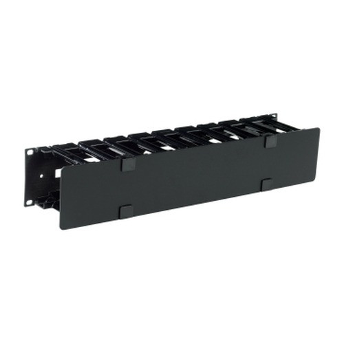 APC by Schneider Electric Horizontal Cable Manager, 2U Single Side With Cover
