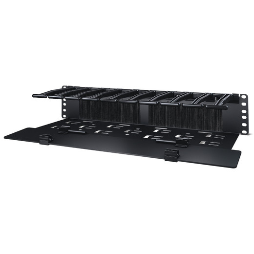 APC by Schneider Electric 2U Horizontal Cable Manager, 6 Fingers TOP, Bottom TIE Down