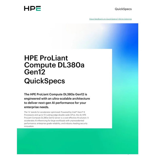 HPE DL380A G12 EDSFF DA PCIE4 CBL KIT - P78956-B21