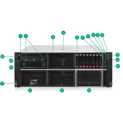 HPE DL580 GEN12 2P Riser UPG CBL KIT - P80381-B21
