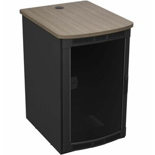 Middle Atlantic 25SP,32DEEP,Plexi Door & Studio Teak TOP