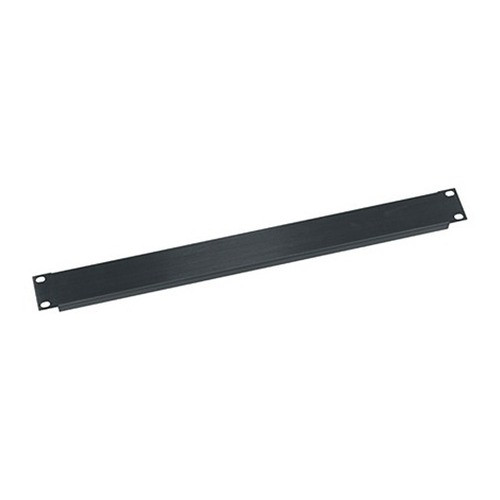 Middle Atlantic 1 Space 1(3/4in. ) Flanged Aluminum Blank Panel Black Brushed and Anodized