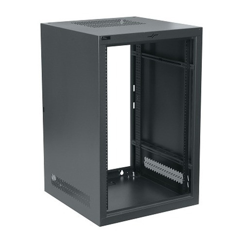 Middle Atlantic 12 Space BRK Series Rack 22 inches deep Wood Black Wood Grain Melamine