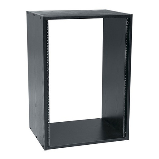 Middle Atlantic 20 Space (35in. ) 18in. Deep BRK Series Rack Wood Black Wood Grain Melamine
