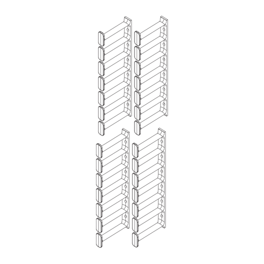 Vertiv Cable Mgmt Fingers 7RU X 4 in D QTY 4 - ESC-K4