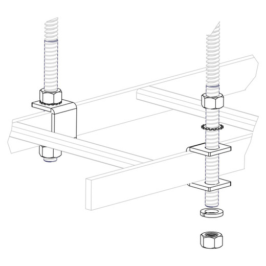 Vertiv Cable Runway Support Brackets - GL-CR-RSB58