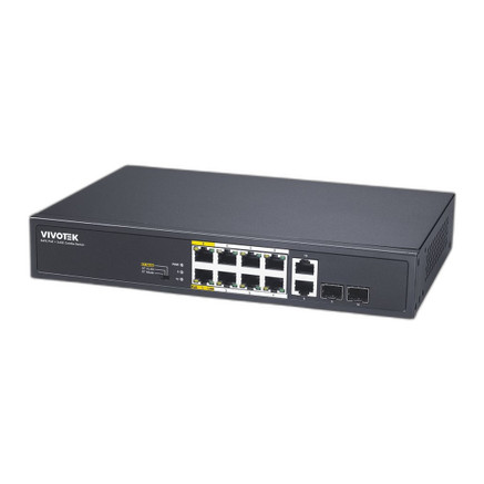 Vivotek AW-FGT-100D-120 AW-FGT100D120 8-Port PoE+ Network Switch