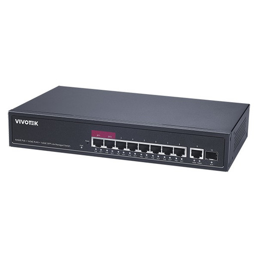 Vivotek AW-GEL-105A-110 8-Port Gigabit PoE High Power + 1-Port SFP Lite 110 W Ma