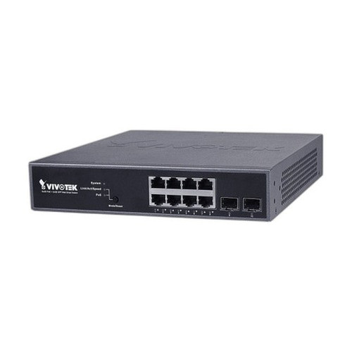 Vivotek AW-GEV-104B-130 8-Port PoE+ Smart Switch