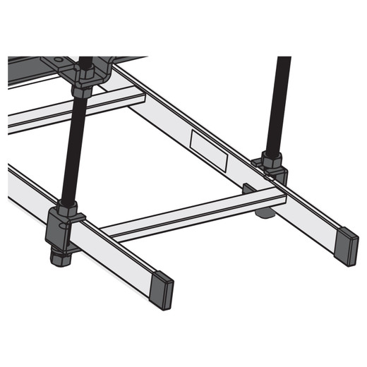 Middle Atlantic Cable Ladder End Caps 12 pieces Steel Black finish - CLH-EC-12