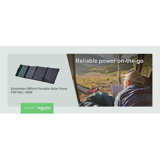 APC by Schneider Electric Schneider Offgrid Portable Solar Panel 100W - PSP100