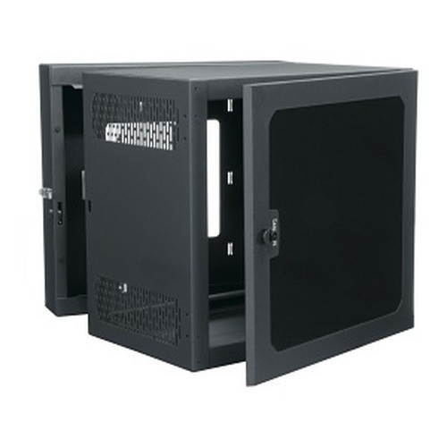 Middle Atlantic 2ft. (12 Rack Units) Cablesafe Data Wall Cabinet 32in. Deep Centered Rail Plexi Door Black Powder Coat Finish