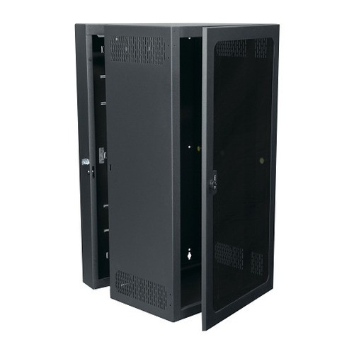 Middle Atlantic 4ft. (26 Rack Units) Cablesafe Data Wall Cabinet 22in. Deep Centered Rail Plexi Door Black Powder Coat Finish (special pricing )