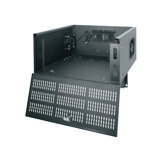 Middle Atlantic Rackrail 10-32 5 Rack Units DLBX Series Steel Black Powder Coat finish - DLBX-RR5