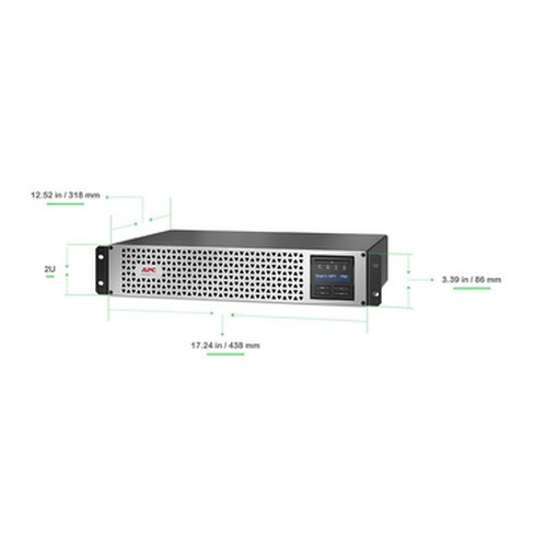 APC Smart-ups, Line Interactive, 750VA, Lithium-ion, Rack/tower, 2U, 120V, 6X NE