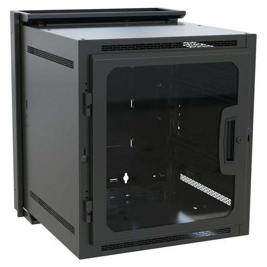 Middle Atlantic Wall Rack - Steel - Black - Tool-free Quick-mount System FOR Easy - DWR-12-26