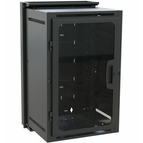 Middle Atlantic 18 Space 22in. Deep Wallrack DWR Series Steel Textured Black Powder Coat ***Drop Ship Only***
