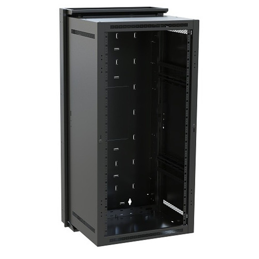 Middle Atlantic 21 Space (36 3/4in. ) Sectional Wallrack Fits 20in. Deep Equipment DWR Series Steel Textured Black Powder Coat Finish