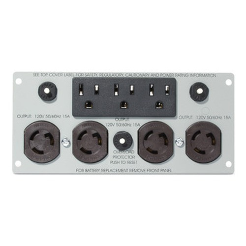 APC Backplate KIT W/(4) L5-15R AND (4) 5-15R FOR Smart-ups 2200 AND 3000VA 3U-5U