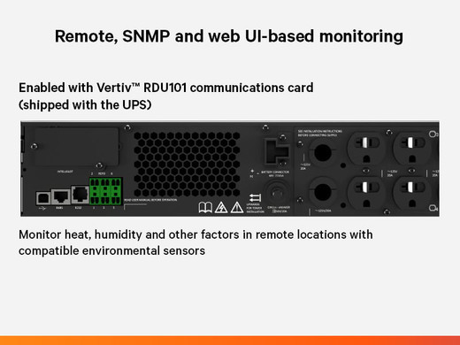 Vertiv GXT5 TAA 1000VA 120V UPS, Rack/tower, RDU101