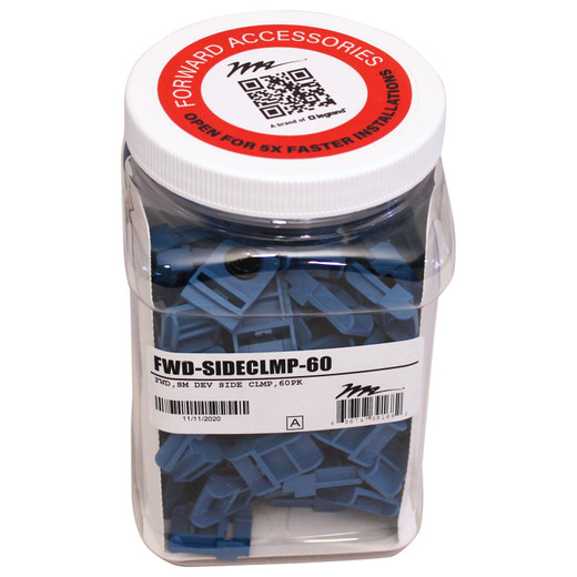 Middle Atlantic FWD SM DEV Side Clmp 60PK - FWD-SIDECLMP-60