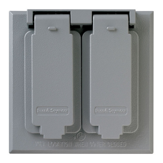 Middle Atlantic 2-GANG Duplex Receptacle-gray - G4047BX