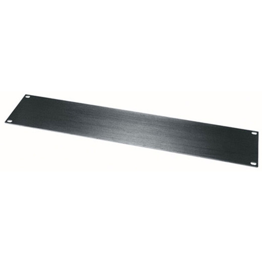 Middle Atlantic 2 Space (3 1/2IN. ) 1/8IN. Flat Aluminum Blank Panel Black Brushed - HBL2