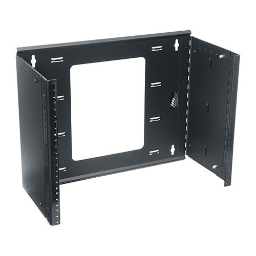 Middle Atlantic 8 Space Hinged Panel Mount Adjustable 9in. -15in. Deep Black Powder Coat finish