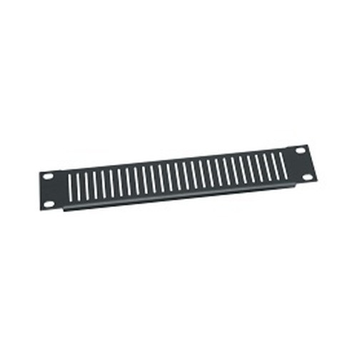 Middle Atlantic 1 Space Vent Panel 10in. W Aluminum Black Powder Coat finish