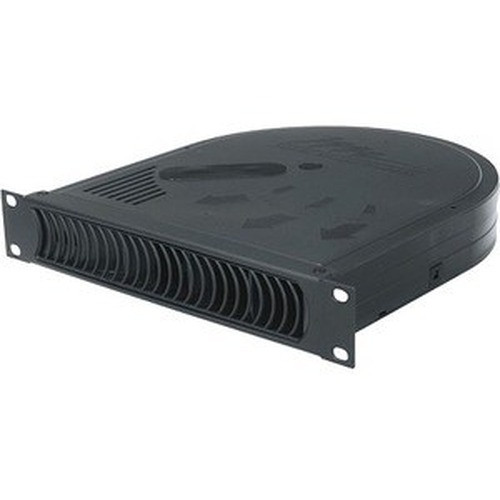 Middle Atlantic Quiet Blower 1/2 Rack Panel 1 Space 50 CFM 32dB 10in. W Black Powder Coat finish
