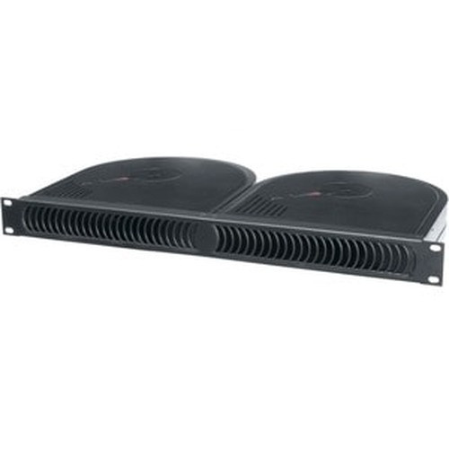 Middle Atlantic Blower Panel (Qty 2) 1 Space 100 CFM 32dB 220V Black Powder Coat finish