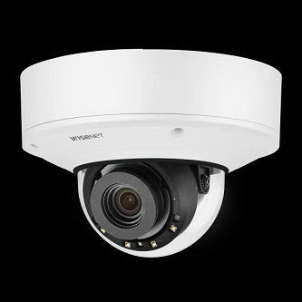 Hanwha PNV-A9081RLP 4K Outdoor AI IR Vandal Dome Camera