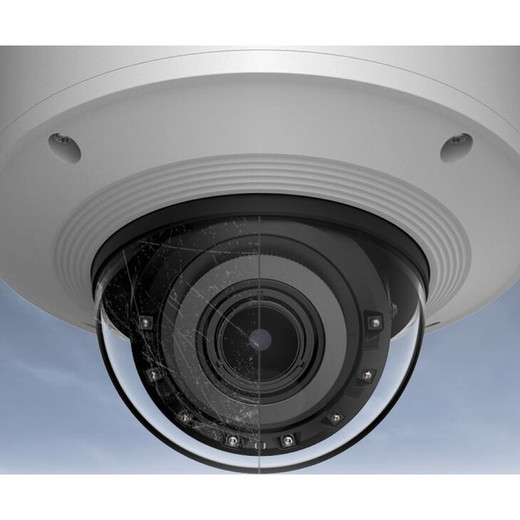 Hanwha PNV-A9081RX 4K Outdoor AI IR Vandal Dome IP Camera Module