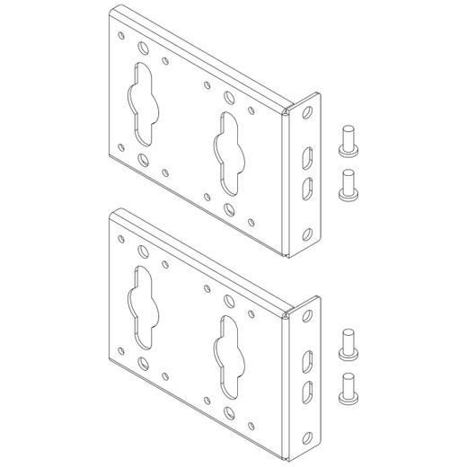 Vertiv Pair of Brackets 3 Mounting Positions - PDU3ER