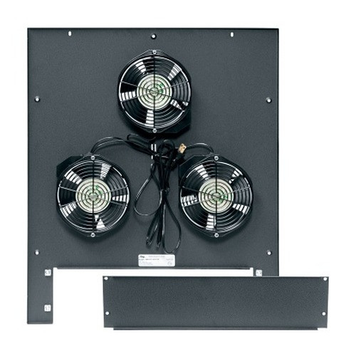 Middle Atlantic Integrated 6in. Fan Top Includes 3 Fans 660 CFM Fits any WR WRK MRK VRK VMRK and DRK racks Black finish