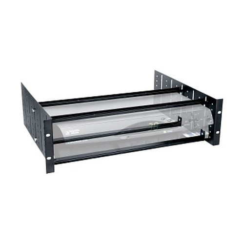 Middle Atlantic 2 Space Open Captivator Shelf KD Construction Flat Black Powder Coat finish