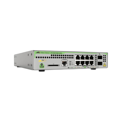 Hanwha AT-GS970M/10PS-R-10 8-Port PoE+ Switch