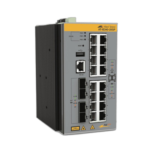 Hanwha AT-IE340-20GP-980 16-Port PoE++ Switch