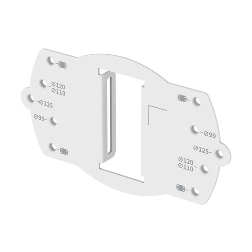 Hanwha SBD-140PMB White Pole Mount Base
