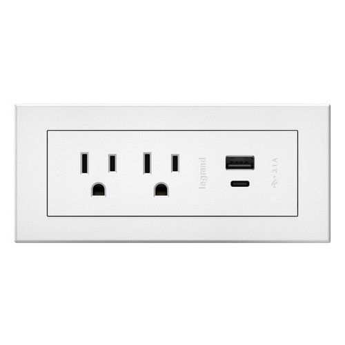 Middle Atlantic Radiant FPC USB A/c 10FT NI - RDZCNI10