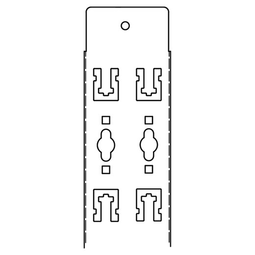 Vertiv Vertical Cable BAR 45U 4.4IN Wide EZ - VCBDW-45EZ