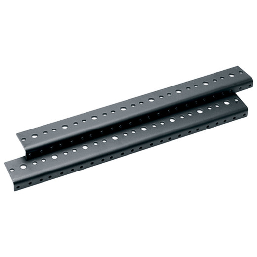 Middle Atlantic Pair Space (14) Full Hole Rackrail Black E-Coat finish - RRF8