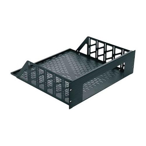 Middle Atlantic 3 Space Custom Rackshelf 14in. Deep Anodized Black Finish