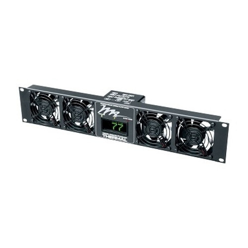 Middle Atlantic Ultra Quiet Fan Panel 4 Fans 100 CFM 27dB with Led Display