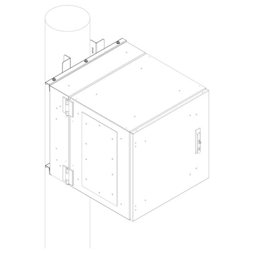 Vertiv Wall Mount Pole KIT Gray RAL 7035 - WMPKSS24