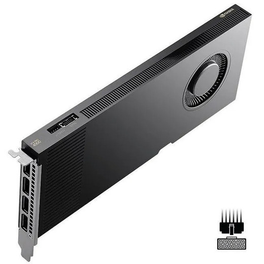 PNY VCNRTXPRO4000BLP-PB NVIDIA Blackwell Architecture 8 960 Cuda Cores 280 NVIDIA Tensor Cores 70