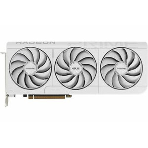 ASUS PRIME-RX9070XT-O16G-WHITE Prime Radeon RX 9070 XT White OC Edition Graphics Card (PCIe 5.0, HDMI/DP 2.1, 2.5-slot design, axial-tech fans, dual ball fan bearings, dual BIOS, ASUS GPU Guard)